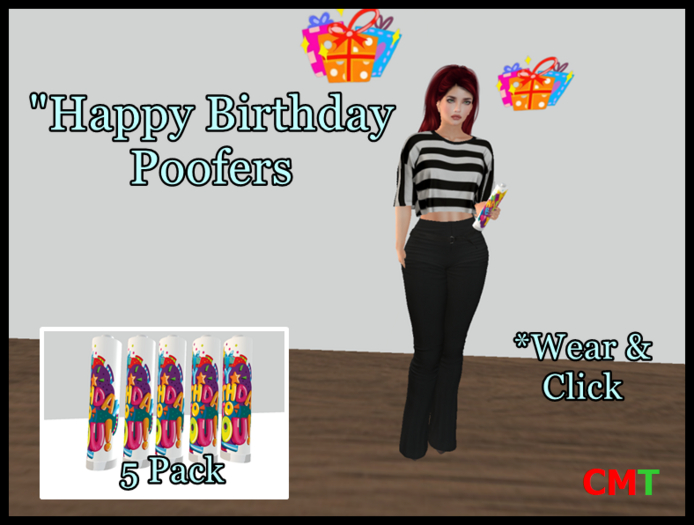 Happy Birthday Poofer 5Pack