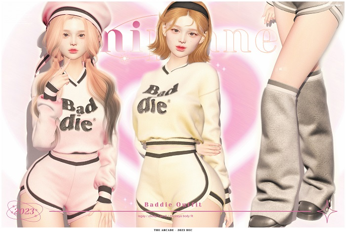 1. NINIPLANET. baddie - maitreya RARE + HUD