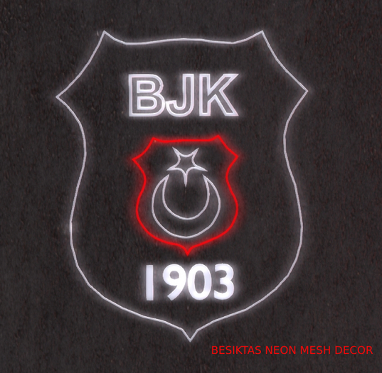 BESIKTAS NEON MESH DECOR
