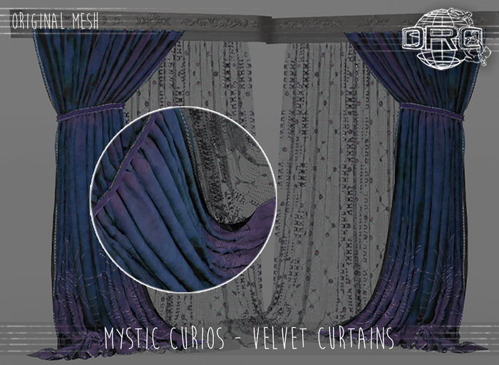 -DRD- Mystic Curios - Velvet Curtains (add)