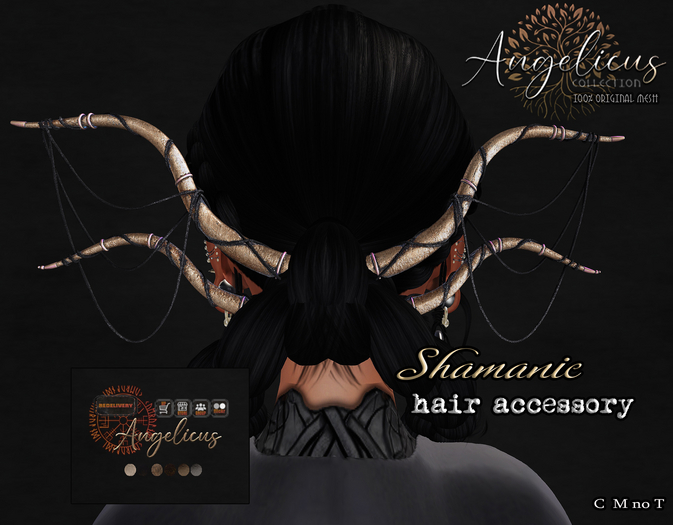 .AngelicUs. Shamanic hair accessory 
