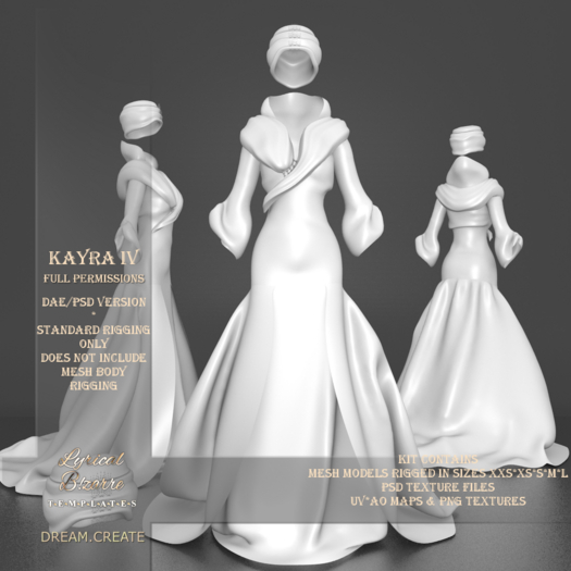 !Lyrical B!zarre Templates! - Kayra IV MESH DAE Version