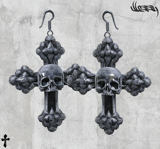 v/ goth earrings