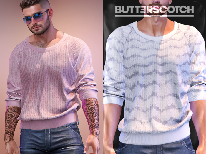 BUTTERSCOTCH . Damien Pullover {Wave White}