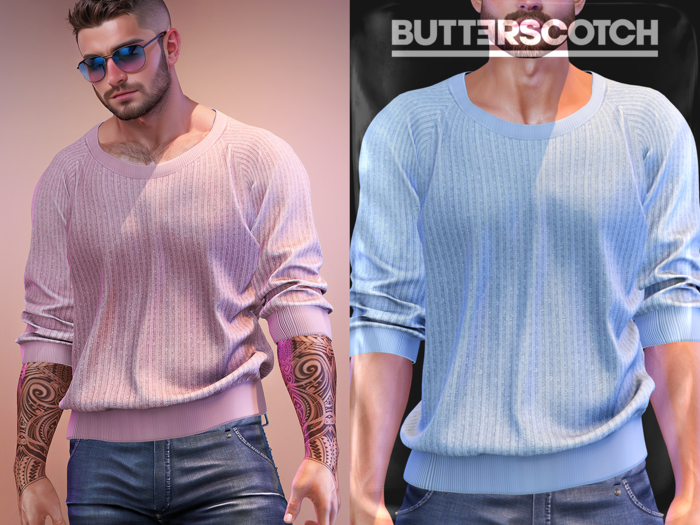 BUTTERSCOTCH . Damien Pullover {BabyBlue}