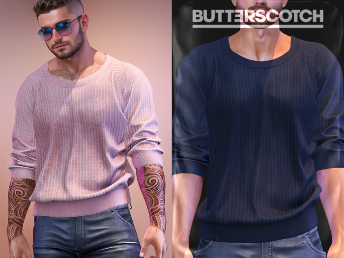 BUTTERSCOTCH . Damien Pullover {Navy}