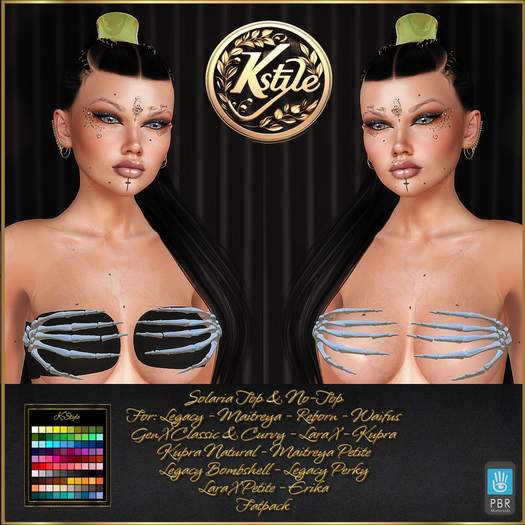 [K-Style] SOLARIA TOP & NO TOP - PBR SILVER - FATPACK