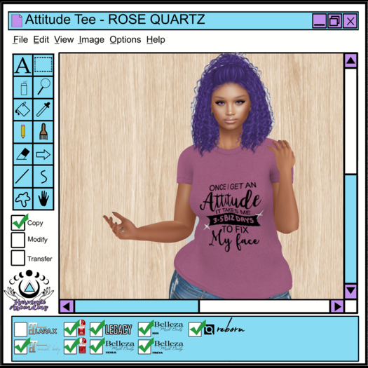 [HA] Attitude Tee - ROSE QUARTZ -