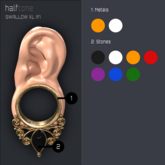 [HT] - E0001 Swallow Earrings XL (F)