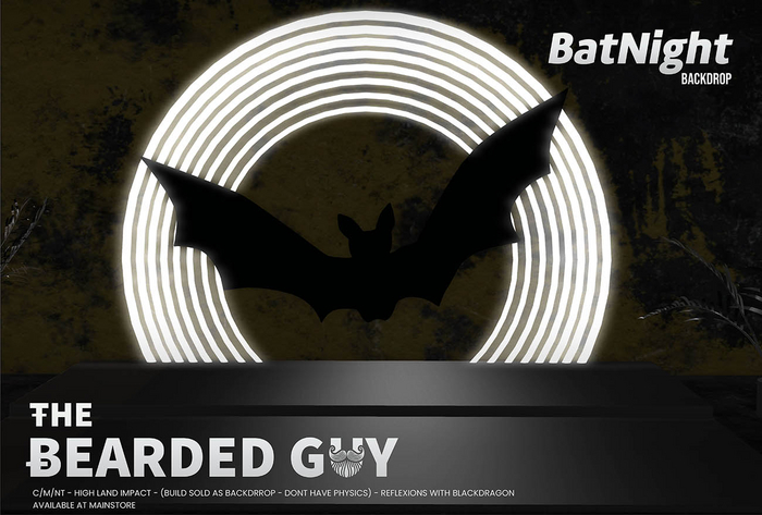 Bat Night Backdrop - The Bearded Guy
