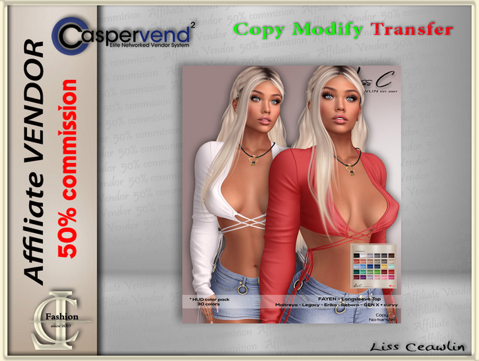 LC Affiliate Vendor - Fayen Top [7 vendors]