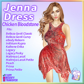 ~TL~ Jenna Dress Chicken Bloodstone