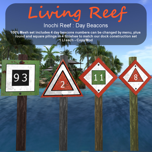 Inochi Reef - Day Beacons