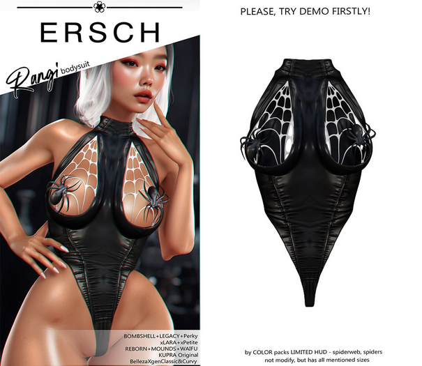 ERSCH - Rangi bodysuit -black-
