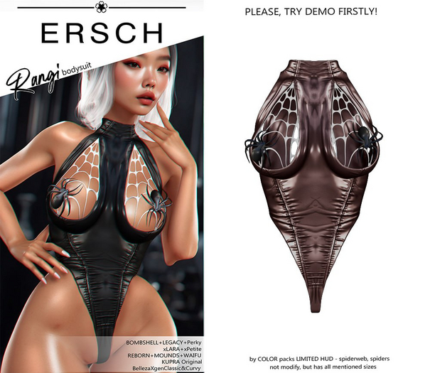 ERSCH - Rangi bodysuit -choco-
