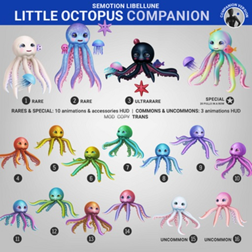 SEmotion Libellune Little Octopus Companion COMMON 09