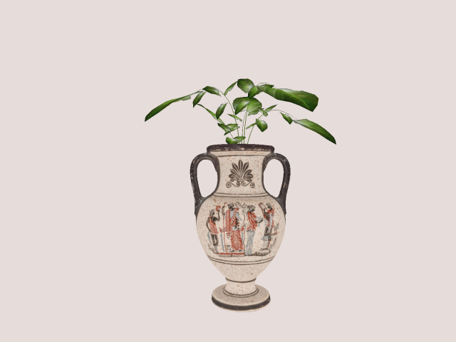 Green Mesh Plant In Pot....