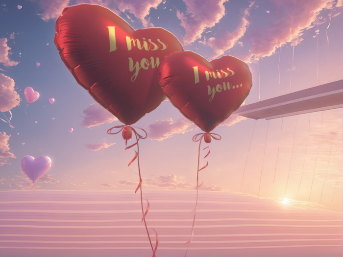 Miss You Balloons [Animated]