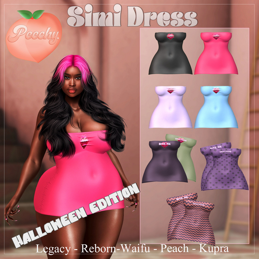 Peechy. Simi Dress - Halloween - Chevron