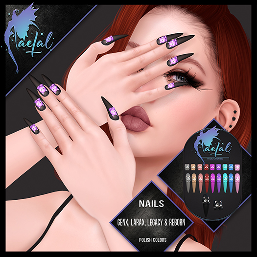 FaeTal - Nails 51 - Belleza GenX, Reborn Ebody, Legacy & LaraX