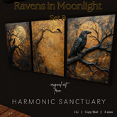 HS Ravens in Moonlight Set B (Set of 3)