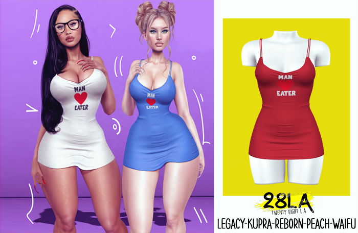 28LA. Man Eater Dress Red [Add Me]