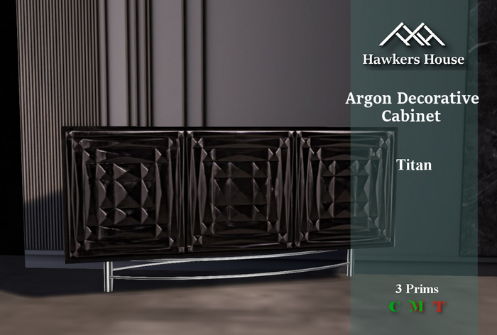 *HH* Argon Decorative Cabinet Titan