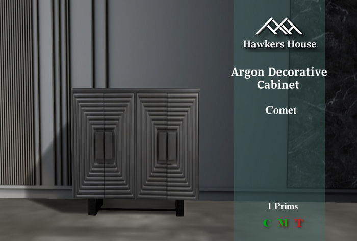 *HH* Argon Decorative Cabinet Comet