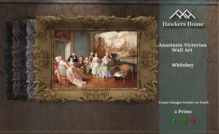 *HH* Anastacia Victorian Painting Whitehey