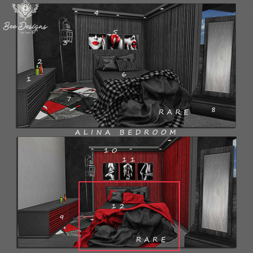 12 Bee Designs Alina Bedroom RARE