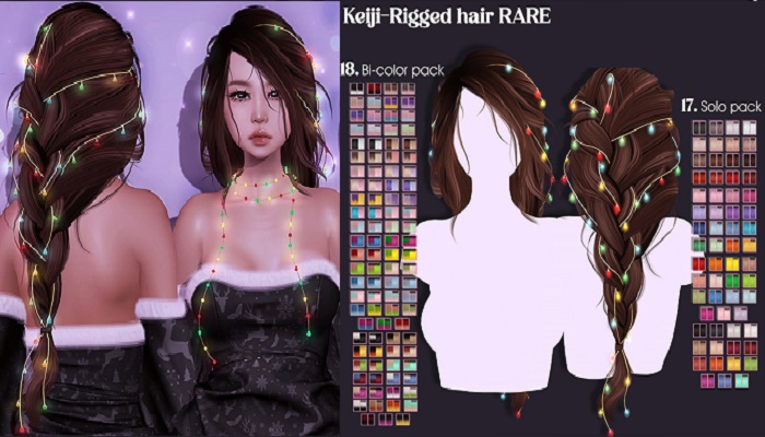 17. Ayashi Keiji hair-Solo pack RARE