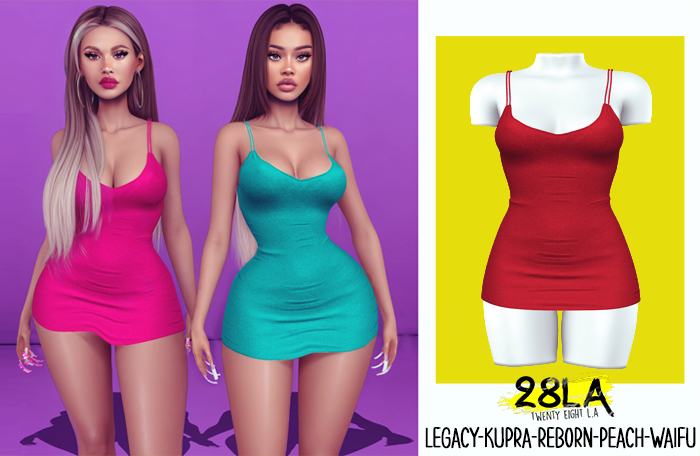 28LA. Sydney Dress Red [Add Me]
