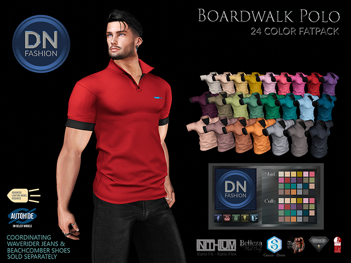 [DN] Men's Boardwalk Polo Complete Collection - 24 Color Fatpack