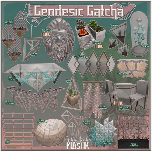 :[P]:- Geodesic Gatcha - Angle Wall Decor