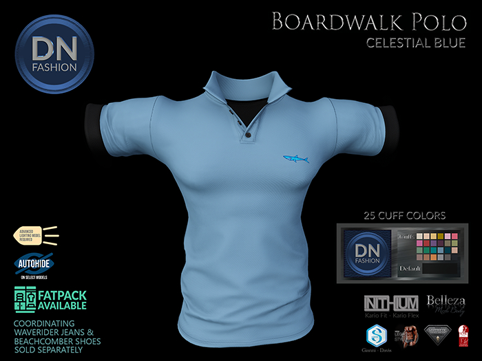 [DN] Boardwalk Polo - Celestial Blue