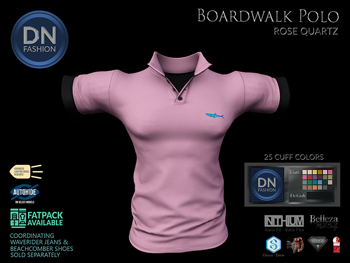 [DN] Boardwalk Polo - Rose Quartz