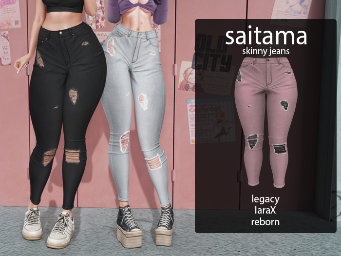 -adm. "Skinny jeans" - pink