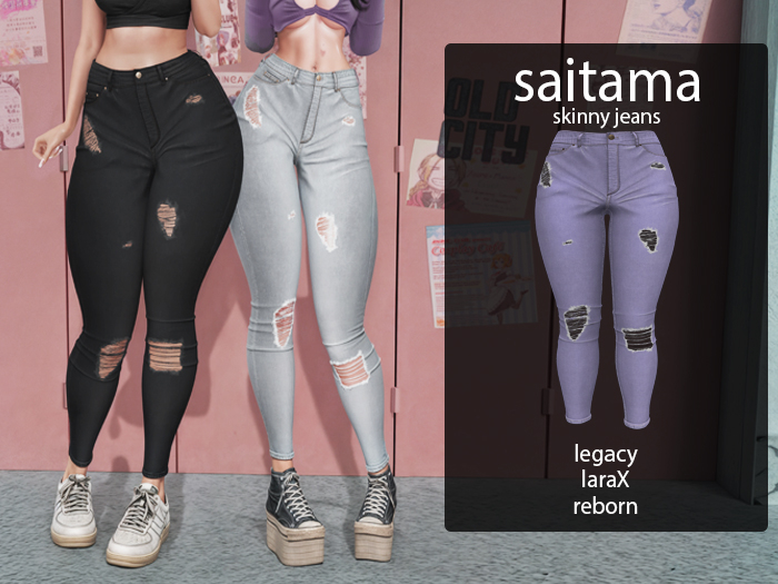 -adm. "Skinny jeans" - lavander