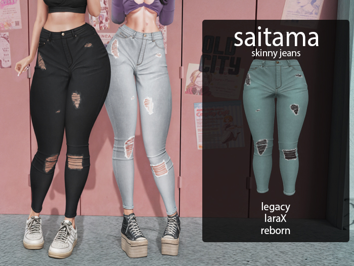 -adm. "Skinny jeans" - aqua