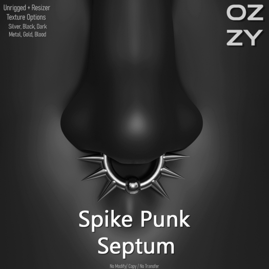 OZZY - Spike Punk Septum - FATPACK