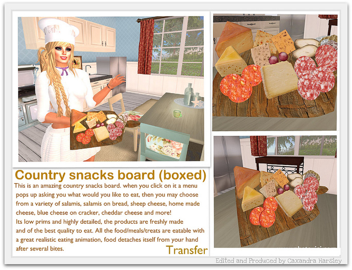 Country snacks board (boxed)