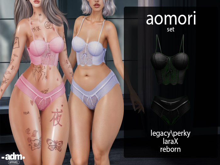 -adm. "Aomori  set" - black