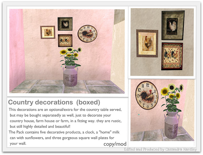 Country decorations COPY/MOD  (boxed)