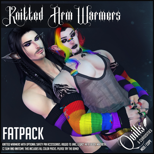 Q&C - Knitted Armwarmers - Solids