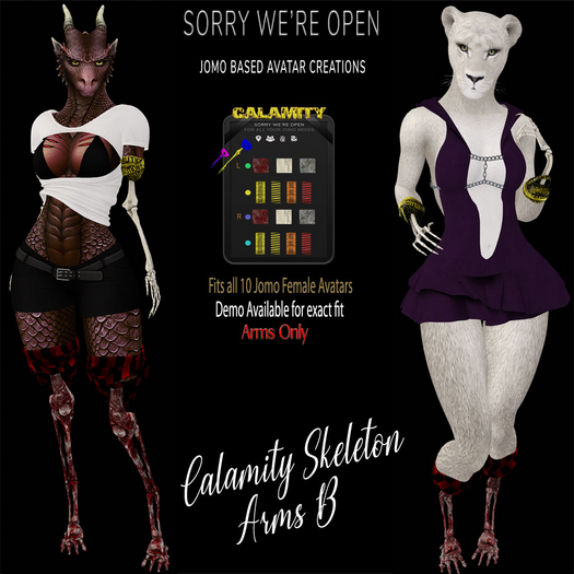 SWO Calamity Skeleton Arms B for Jomo F Avatars