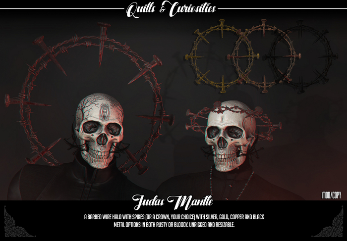 Quills & Curiosities - Judas Mantle