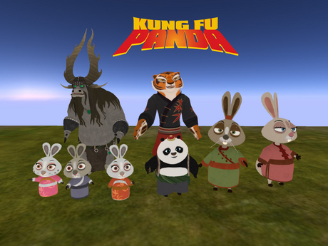 Second Life Marketplace - kung fu panda set 1