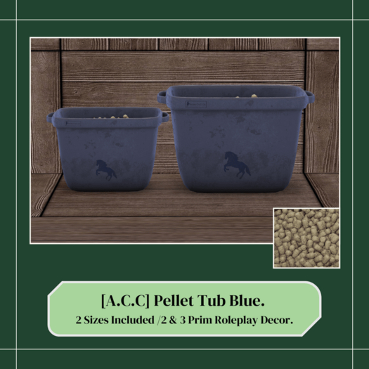 Acres Craft Co. Pellet Tub Set Blue