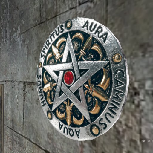 Silver Pentacle Wall Shield