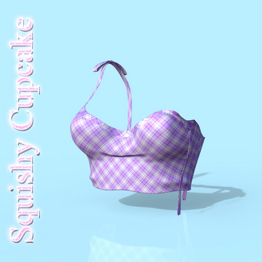 Plaid Lilac Mely Top Waifus